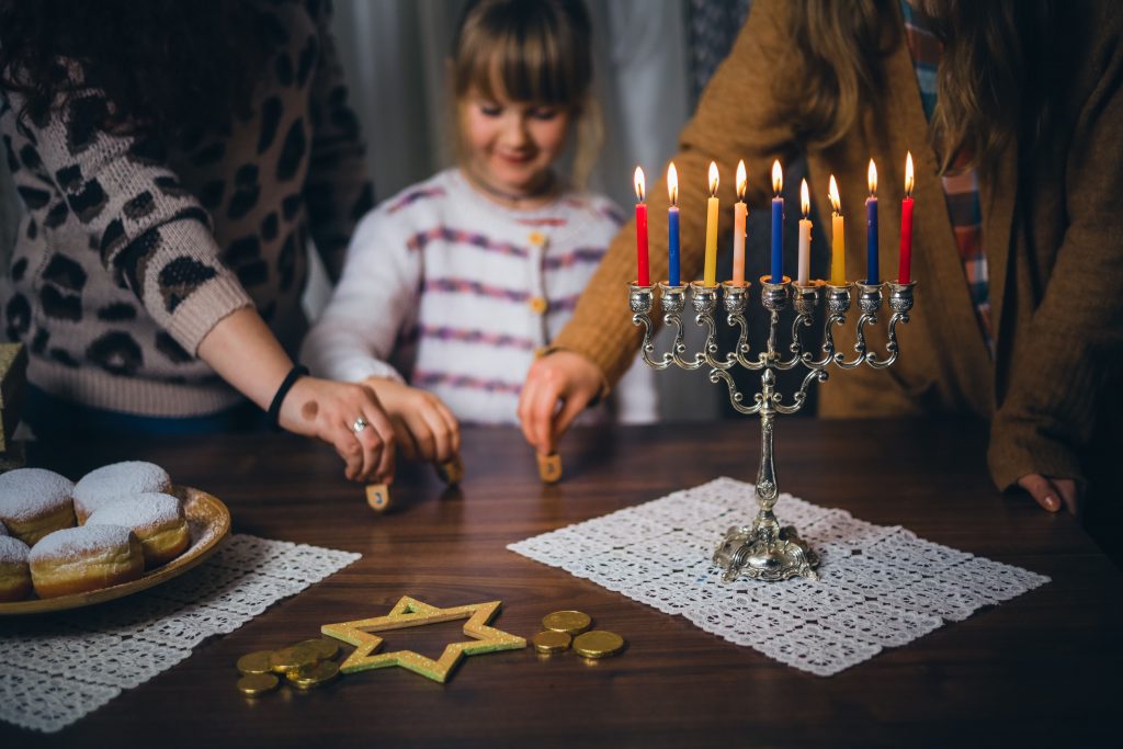 holiday celebration of hanukkah